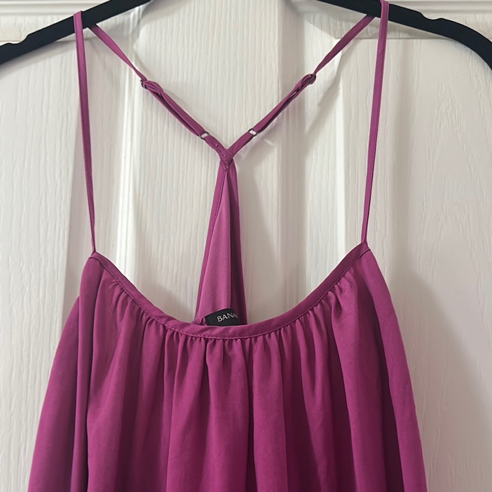 Banana Republic Magenta High Low Dress